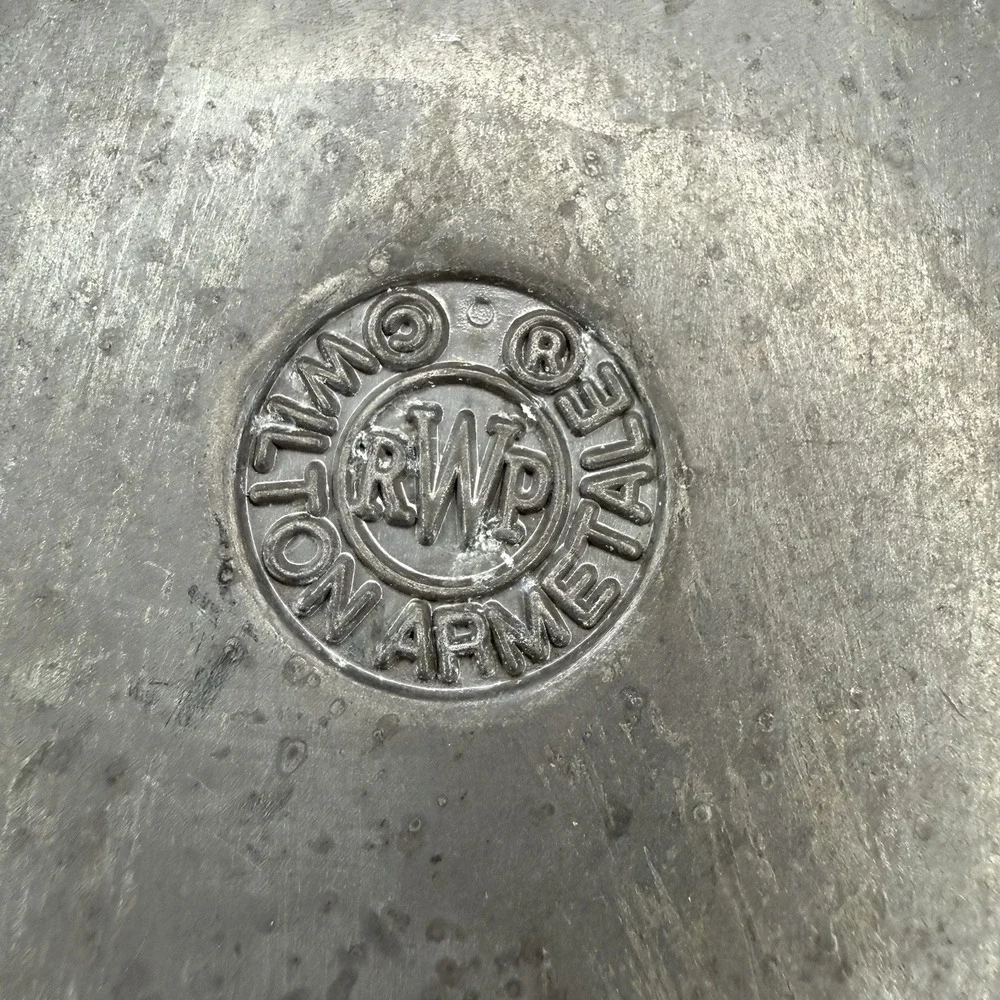 Vintage Wilton Armetale Pewter Tavern Salad Serving Bowl Matte‎ Finish 10.5
